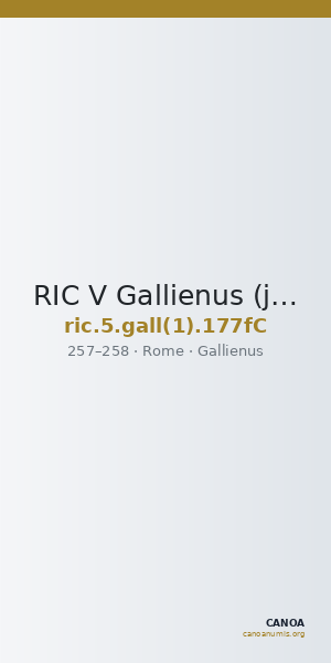 RIC V Gallienus (joint reign) 177fC — CANOA
