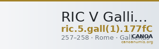 RIC V Gallienus (joint reign) 177fC — CANOA