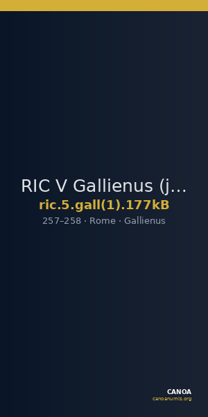 RIC V Gallienus (joint reign) 177kB — CANOA