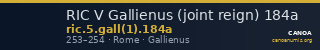 RIC V Gallienus (joint reign) 184a — CANOA