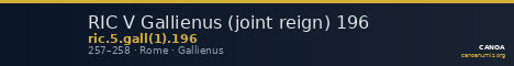 RIC V Gallienus (joint reign) 196 — CANOA