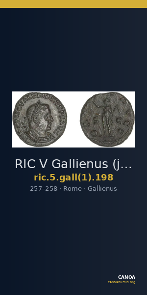 RIC V Gallienus (joint reign) 198 — CANOA