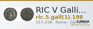 RIC V Gallienus (joint reign) 198 — CANOA