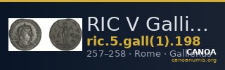 RIC V Gallienus (joint reign) 198 — CANOA