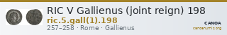 RIC V Gallienus (joint reign) 198 — CANOA