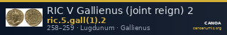 RIC V Gallienus (joint reign) 2 — CANOA