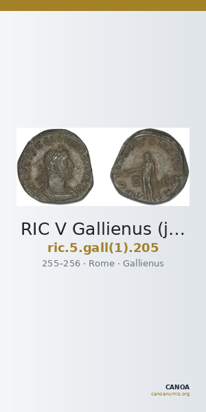 RIC V Gallienus (joint reign) 205 — CANOA
