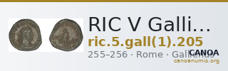 RIC V Gallienus (joint reign) 205 — CANOA