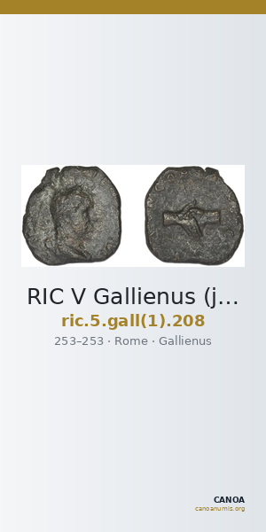 RIC V Gallienus (joint reign) 208 — CANOA