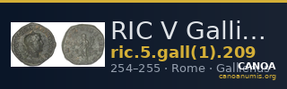 RIC V Gallienus (joint reign) 209 — CANOA