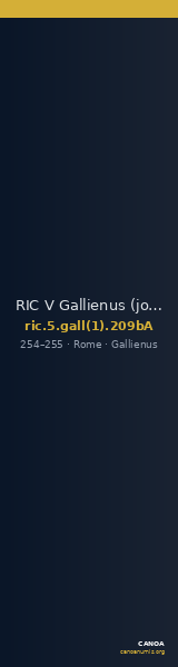 RIC V Gallienus (joint reign) 209bA — CANOA