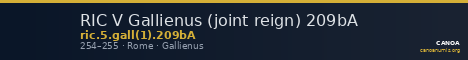 RIC V Gallienus (joint reign) 209bA — CANOA