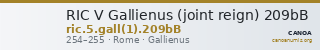 RIC V Gallienus (joint reign) 209bB — CANOA