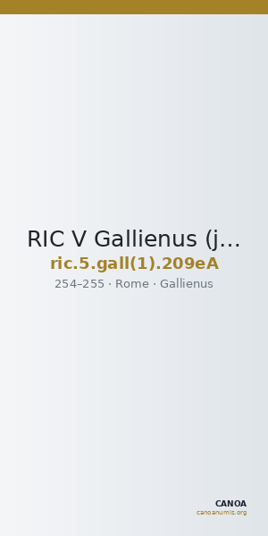 RIC V Gallienus (joint reign) 209eA — CANOA