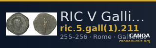 RIC V Gallienus (joint reign) 211 — CANOA
