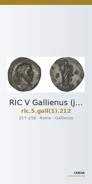 RIC V Gallienus (joint reign) 212 — CANOA