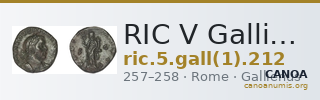 RIC V Gallienus (joint reign) 212 — CANOA