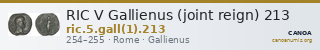 RIC V Gallienus (joint reign) 213 — CANOA