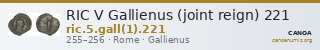 RIC V Gallienus (joint reign) 221 — CANOA