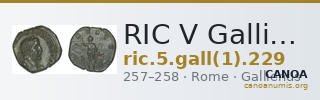 RIC V Gallienus (joint reign) 229 — CANOA