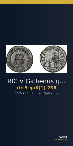 RIC V Gallienus (joint reign) 236 — CANOA
