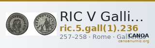 RIC V Gallienus (joint reign) 236 — CANOA