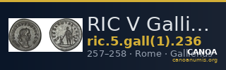 RIC V Gallienus (joint reign) 236 — CANOA