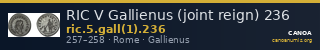RIC V Gallienus (joint reign) 236 — CANOA