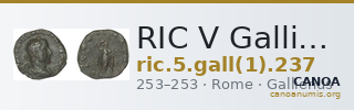 RIC V Gallienus (joint reign) 237 — CANOA