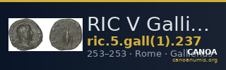 RIC V Gallienus (joint reign) 237 — CANOA