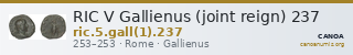 RIC V Gallienus (joint reign) 237 — CANOA