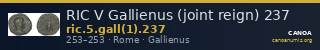 RIC V Gallienus (joint reign) 237 — CANOA