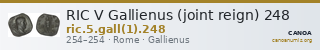 RIC V Gallienus (joint reign) 248 — CANOA