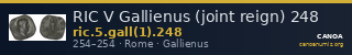 RIC V Gallienus (joint reign) 248 — CANOA