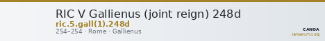 RIC V Gallienus (joint reign) 248d — CANOA