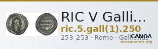 RIC V Gallienus (joint reign) 250 — CANOA