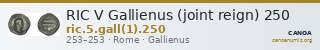RIC V Gallienus (joint reign) 250 — CANOA