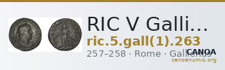 RIC V Gallienus (joint reign) 263 — CANOA