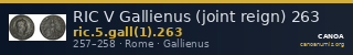 RIC V Gallienus (joint reign) 263 — CANOA