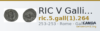 RIC V Gallienus (joint reign) 264 — CANOA