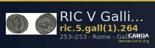 RIC V Gallienus (joint reign) 264 — CANOA