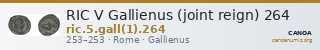RIC V Gallienus (joint reign) 264 — CANOA