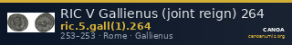 RIC V Gallienus (joint reign) 264 — CANOA