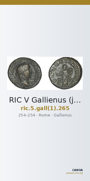 RIC V Gallienus (joint reign) 265 — CANOA
