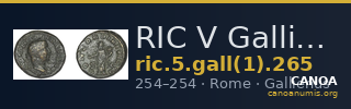 RIC V Gallienus (joint reign) 265 — CANOA