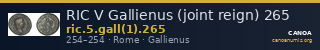 RIC V Gallienus (joint reign) 265 — CANOA