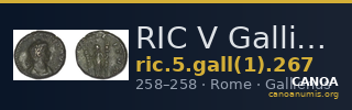 RIC V Gallienus (joint reign) 267 — CANOA