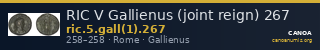 RIC V Gallienus (joint reign) 267 — CANOA