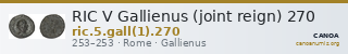 RIC V Gallienus (joint reign) 270 — CANOA
