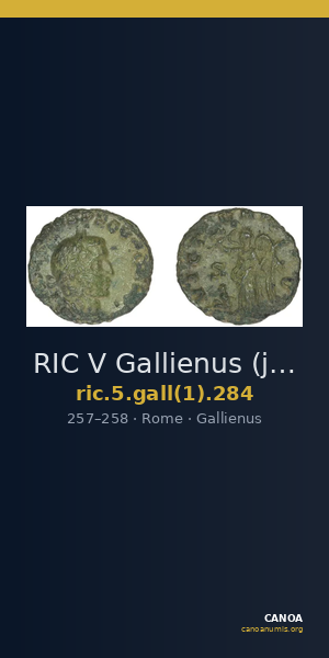 RIC V Gallienus (joint reign) 284 — CANOA